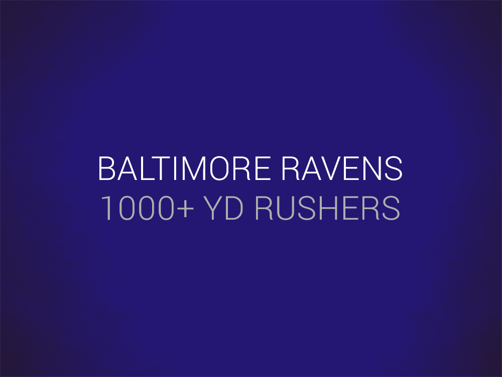 Priest Holmes Baltimore Ravens Records: 100+ Yard Rushers | Priest Holmes Records | The Numbers | Baltimore Ravens Records