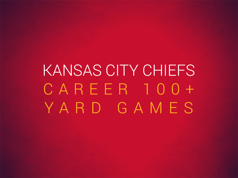 Priest Holmes Kansas City Chiefs Records: Career 100+ Yard Games | Priest Holmes Records | The Numbers | Kansas City Chiefs Records