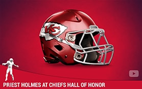 Priest Holmes at Chiefs Hall of Honor | Priest Holmes Media | Priest Holmes Videos | Official Priest Holmes Website